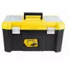 STANLEY Essential 19-Inch Toolbox with Organizers, Black/Yellow