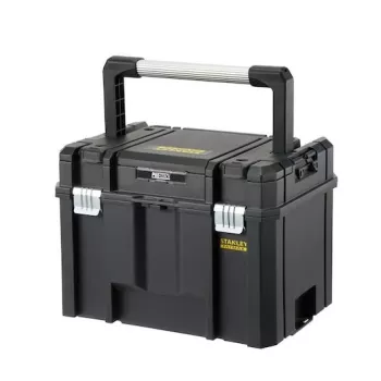 Stanley FATMAX PRO-STACK Twarda walizka narzędziowa, 22L, IP54, czarna z żółtymi akcentami