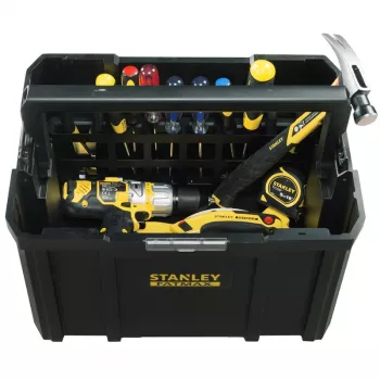 STANLEY FMST1-75794 TSTAK Głęboki Skrzynka Narzędziowa z Wyjmowaną Tacką, 23 L, Czarny/Żółty