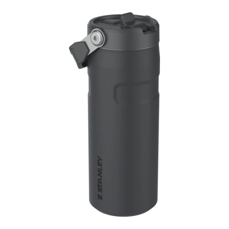 STANLEY IceFlow Bottle Flip Straw 2.0 0,47 l czarny termos z rurką