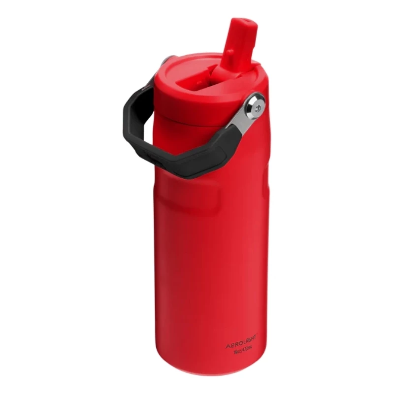 STANLEY IceFlow Bottle Flip Straw 2.0 0,47L Ciemnoczerwony Termos ze Słomką