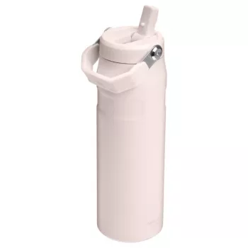 Butelka STANLEY IceFlow Flip Straw 2.0 0,71 l Jasny Róż (Guava) - 24oz Wielorazowa Stalowa Butelka na Wodę ze Słomką Flip Straw, Podwójne Ścianki Próżniowe, Szczelna, Bez BPA, Zmywarka