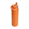 STANLEY IceFlow Bottle Flip Straw 2.0 1,06L Pomarańczowy - Szczelna pokrywka ze słomką, dwuścienna próżniowa stalowa butelka termiczna