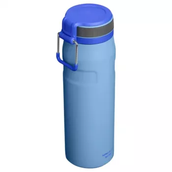 STANLEY IceFlow Bottle Twist Flip 0,71 l jasnoniebieski próżniowo izolowany stalowy bidon na wodę ze słomką