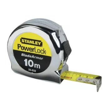 STANLEY Micro Powerlock 10m Bęben kablowy – 4 gniazda Schuko, IP44, wyłącznik termiczny, 3G1.5mm² H05VV-F, 3500W rozwinięty