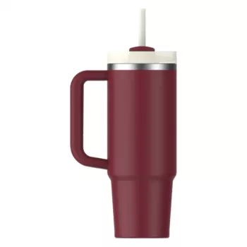 Kubek termiczny STANLEY Quencher H2.0 FlowState 0,89 l ciemnoczerwony ze słomką