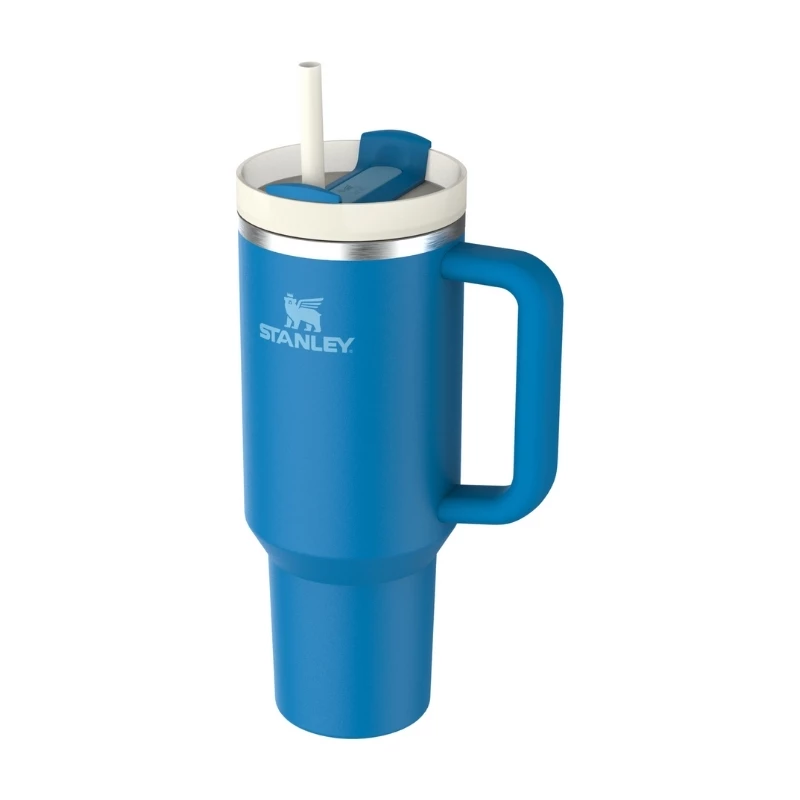 Kubek termiczny STANLEY Quencher H2.0 FlowState 1,18L niebieski ze słomką