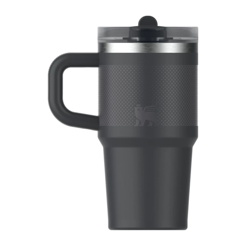 Kubek termiczny STANLEY Quencher ProTour Flip Straw ze słomką 0,59 l Czarny