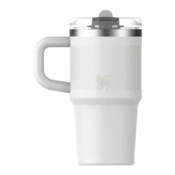 Kubek termiczny STANLEY Quencher ProTour ze słomką Flip Straw 0,59 l Biały
