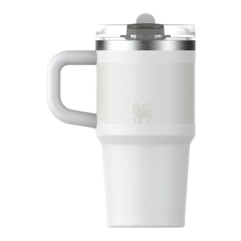 Kubek termiczny STANLEY Quencher ProTour ze słomką Flip Straw 0,59 l Biały