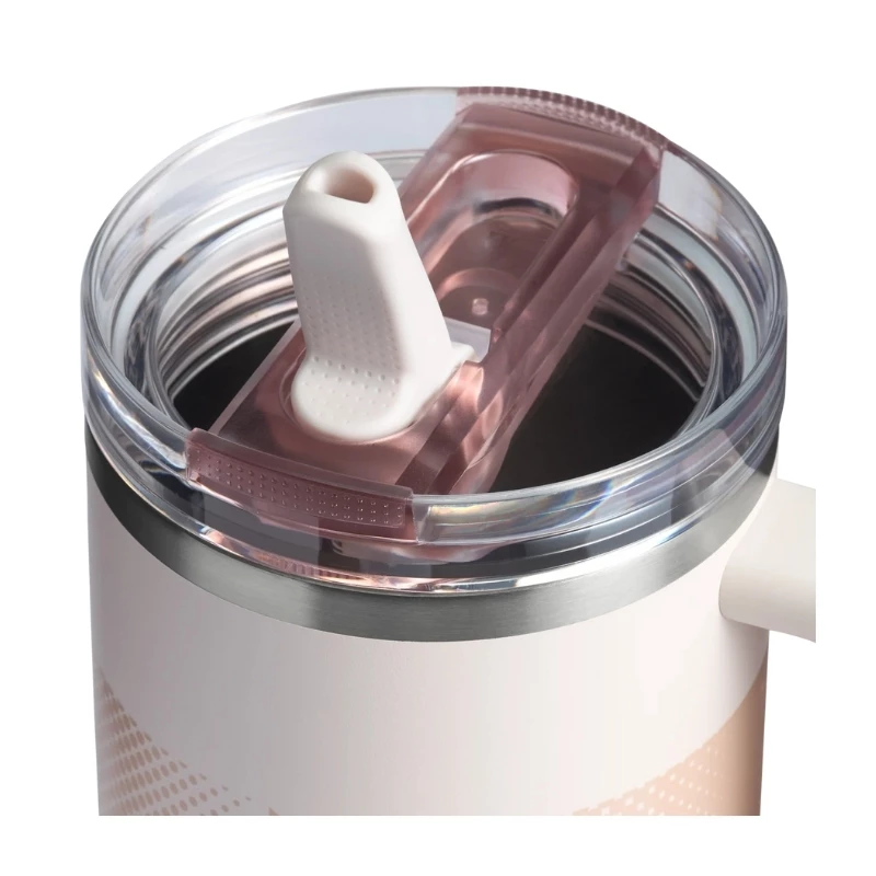 STANLEY Quencher ProTour Flip Straw Tumbler 1,18 l jasnoróżowy kubek termiczny ze słomką