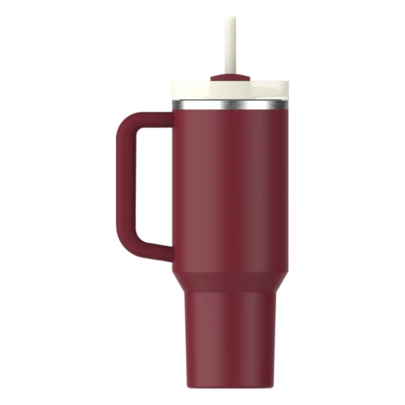 STANLEY The Quencher H2.0 FlowState Kubek Termiczny 1,18L ze Słomką Ciemnoczerwony
