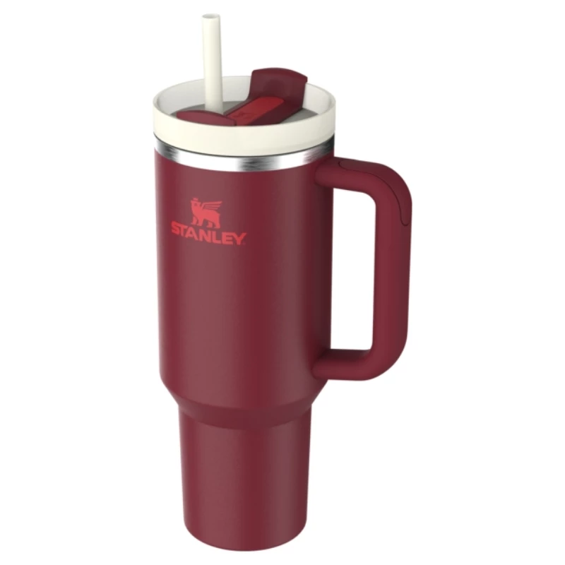STANLEY The Quencher H2.0 FlowState Kubek Termiczny 1,18L ze Słomką Ciemnoczerwony