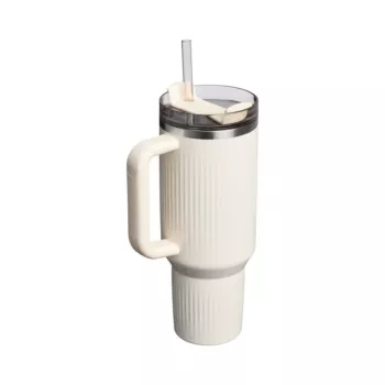 STANLEY The Quencher H2.0 Fluted Tumbler 1,18L Glossy Cream ze słomką