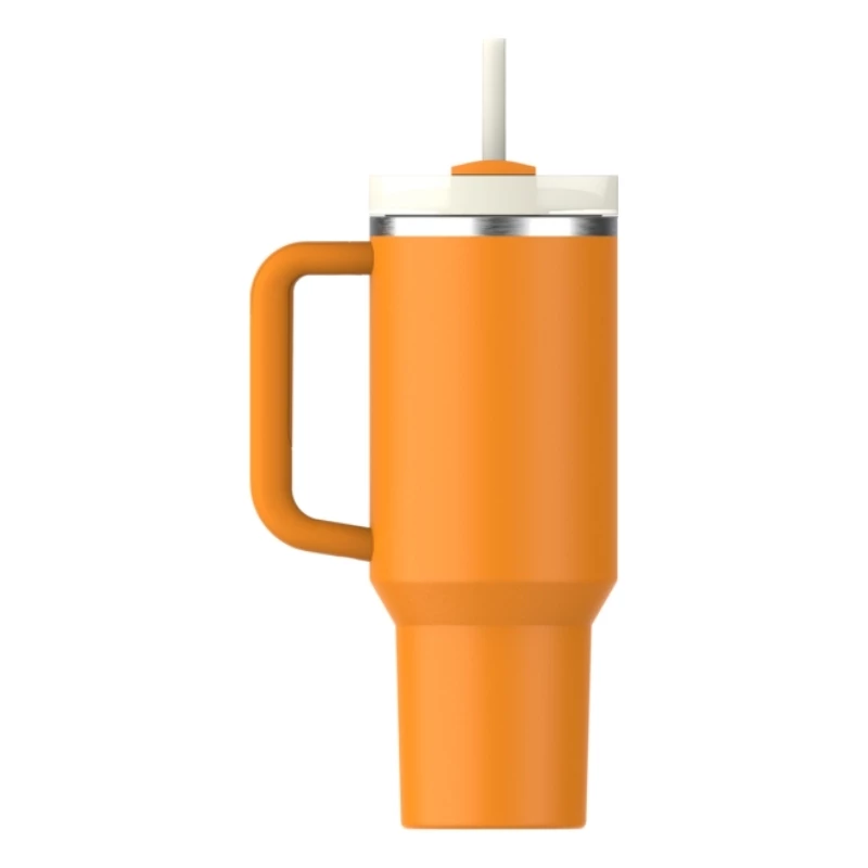 STANLEY The Quencher H2.O FlowState Kubek Termiczny 1,18L Pomarańczowy ze Słomką