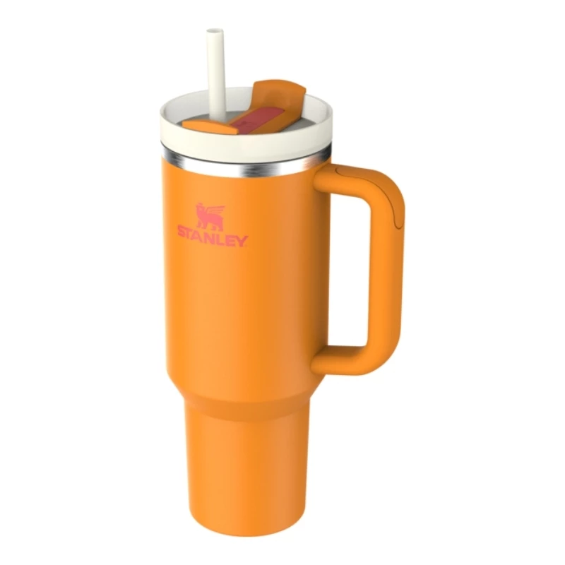 STANLEY The Quencher H2.O FlowState Kubek Termiczny 1,18L Pomarańczowy ze Słomką