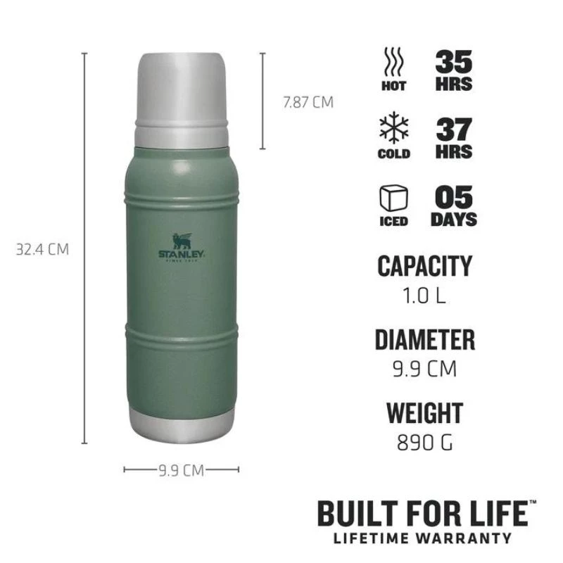 STANLEY Thermos The Artisan Thermal Bottle 1L Zielony