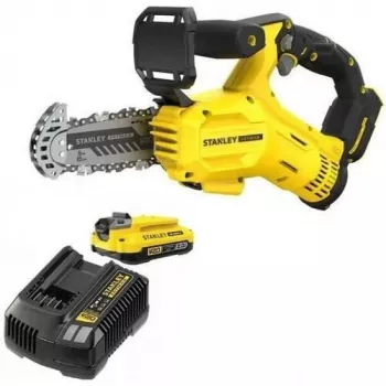 STANLEY V20 18V akumulatorowa pilarka łańcuchowa SFMCPS415D1 15cm do przycinania z akumulatorem 2.0Ah i ładowarką