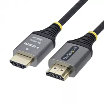 StarTech.com 0.5m Premium High Speed Kabel HDMI z Ethernetem - 4K 30Hz, HDMI męski do męskiego, czarno-srebrny