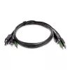 StarTech.com 1,8 m Przewód KVM Combo DisplayPort z USB 2.0 i audio 3,5 mm – zgodny z TAA