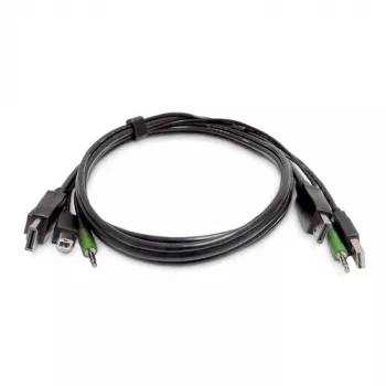 StarTech.com 1,8 m Przewód KVM Combo DisplayPort z USB 2.0 i audio 3,5 mm – zgodny z TAA