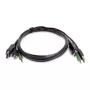 StarTech.com 1,8 m Przewód KVM Combo DisplayPort z USB 2.0 i audio 3,5 mm – zgodny z TAA