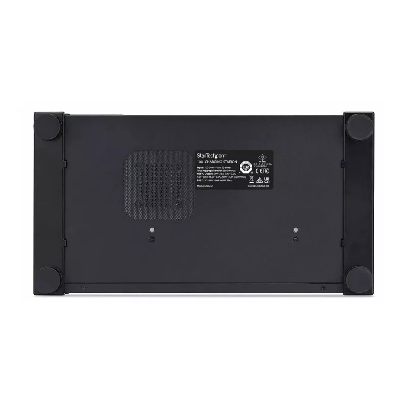 StarTech.com 10-portowa stacja ładująca USB-C – 60 W na port, 350 W łącznie, USB PD 3.0, zgodna z TAA, Desktop 10E-CHARGING-STATION