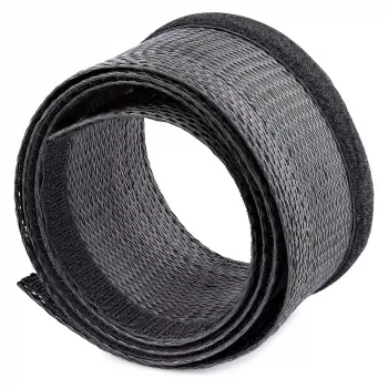 StarTech.com 3 m Cable Sleeve with Velcro, Cable Management/Grommet - Cable Management Grommet - Black - 3 m