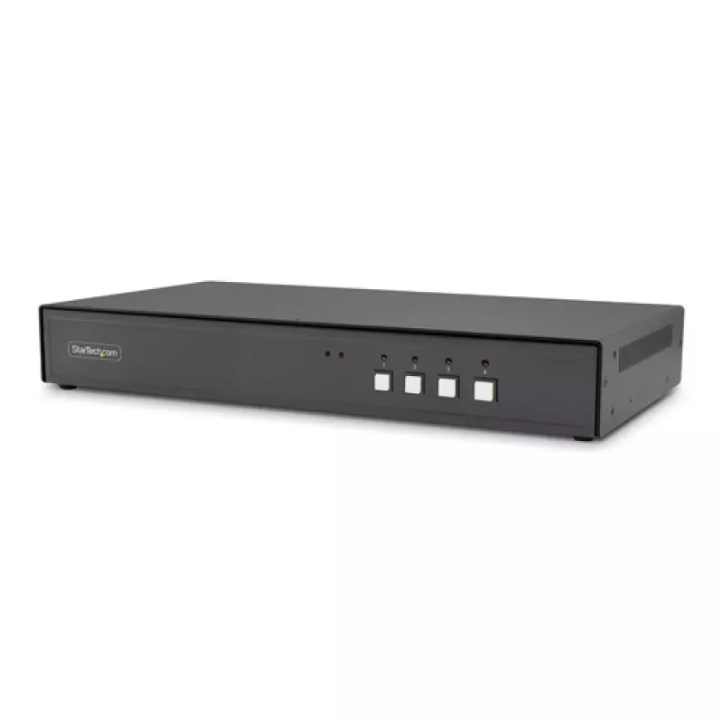 StarTech.com 4-portowy przełącznik KVM z audio i hubem USB - DVI-I, 1920x1200, skróty klawiszowe