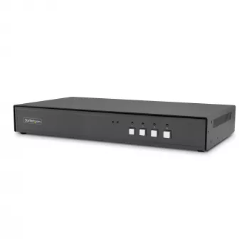 StarTech.com 4-portowy przełącznik KVM z audio i hubem USB - DVI-I, 1920x1200, skróty klawiszowe