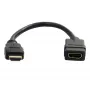 StarTech.com 6 in HDMI Extension Cable, Short - 4K 30Hz, Gold Plated, Black