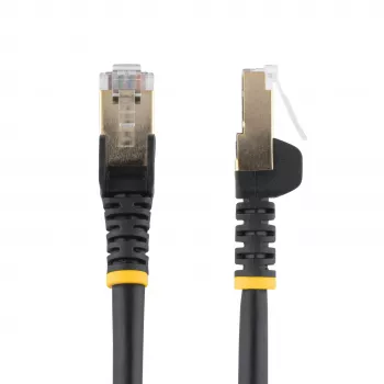 StarTech.com 7m CAT6A Ethernet Cable, 10 Gigabit Shielded Snagless RJ45 100W PoE Patch Cord, CAT 6A 10GbE STP Network Cable with Strain Relief, Black, UL Certified