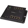 StarTech.com 8 Port PoE+ Gigabit Ethernet Managed Industrial Switch z 2 Portami SFP - Montaż na Ścianie z Dostępem od Przodu