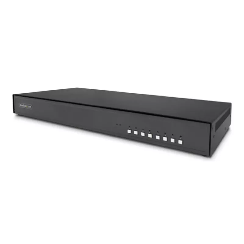 StarTech.com 8-portowy bezpieczny przełącznik KVM z 4K DisplayPort, zgodny z TAA, NIAP PP4.0, podwójny monitor