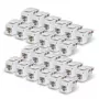 StarTech.com Cat6 Keystone Jack 24-Pack, RJ45 UTP, 90-Degree 110 Punch Down, biały