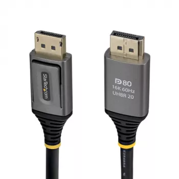StarTech.com DisplayPort 2.1 Cable - DP80 - 1m - DisplayPort Męski do DisplayPort Męski - Czarny
