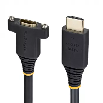 StarTech.com High Speed HDMI Extension Cable with Ethernet - HDMI Męski do HDMI Żeński - 2 m - Czarny - Montaż panelowy, 1440p (UWQHD)