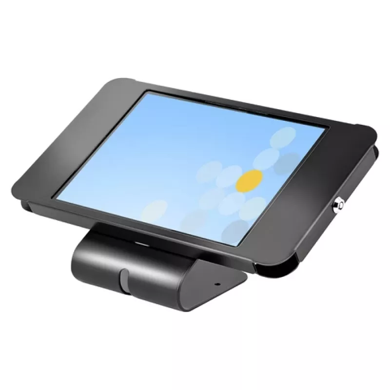 StarTech.com Bezpieczny stojak na tablet – uniwersalny uchwyt antykradzieżowy do tabletów do 10,5 cala, z blokadą K-Slot, montaż VESA, montaż ścienny – stojak POS zabezpieczający tablet (SECTBLTPOS2)