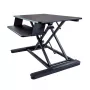 StarTech.com Konwerter biurka do pracy na stojąco z tacą na klawiaturę - powierzchnia 89 x 53 cm - ergonomiczny, regulowany podnośnik biurka - mieści 2 monitory - zmontowany - czarny - 30 inch (76,2 cm) - 56 cm - 12,7 kg - 2,3 kg - prostokątny