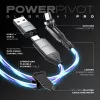 STATIK PowerPivot Pro Glowing LED Cable USB-C do USB-C 1m Czarny