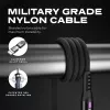 STATIK PowerPivot Pro Nylon Braided Cable, USB-C do USB-C, 2m, Czarny
