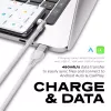 STATIK PowerPivot Pro Nylon Braided Cable, USB-C do USB-C, 3m, Biały