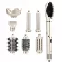 StayBeauty by Extralink M-17959L Składana 8-w-1 Szczotka do stylizacji na gorące powietrze z jonizacją, 1400W, 8 nasadek, zestaw do stylizacji
