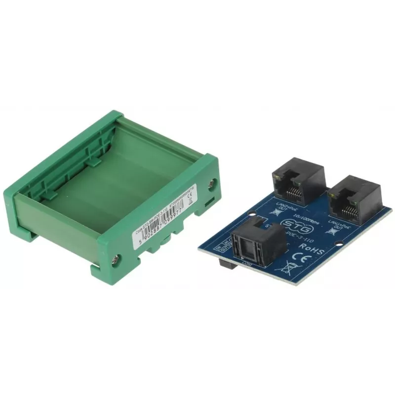 STG STG-SW-POE-3-110 PoE Switch / Extender, 2 Porty PoE + 1 Uplink, 10/100 Mbps