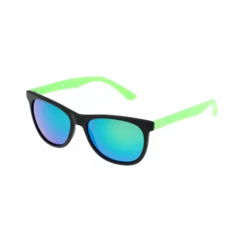 STING MAN SS654154U28V Okulary przeciwsłoneczne prostokątne - czarna oprawka, szare szkła 56/17/140 mm