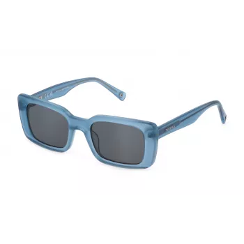 STING SST477-510939 Okulary przeciwsłoneczne unisex, czarna oprawka, szare soczewki, 51/21/140 mm