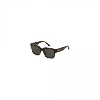 STING Unisex SST459-5202BL Okulary przeciwsłoneczne - Czarna oprawka, niebieskie szkła 52/21/140 mm