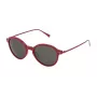 STING Unisex Okulary Przeciwsłoneczne SST007510TA6 - Czarna Oprawka Acetatowa, Szare Soczewki Poliwęglanowe, Ochrona UV400, Szerokość Soczewki 51 mm