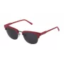 STING Unisex Okulary Przeciwsłoneczne SST02551568F Prostokątne Błyszcząca Czarna Oprawka Soczewki Gradientowe Szare 51/20/145 mm
