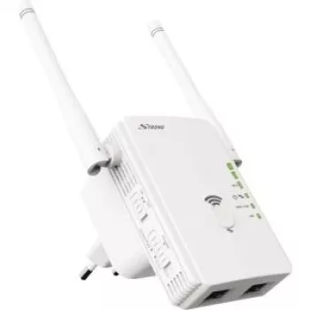 Strong Universal Repeater 300 - Wzmacniacz zasięgu Wi-Fi - 2 porty - 100Mb LAN - Wi-Fi - 2,4 GHz